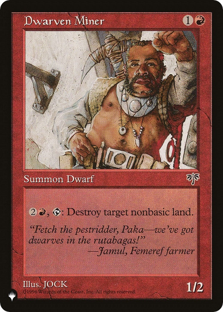 Image for Dwarven Miner (LIST) - Magic: The Gathering