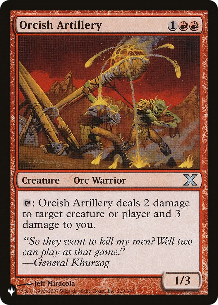 Image for Orcish Artillery (220/383) - Magic: The Gathering