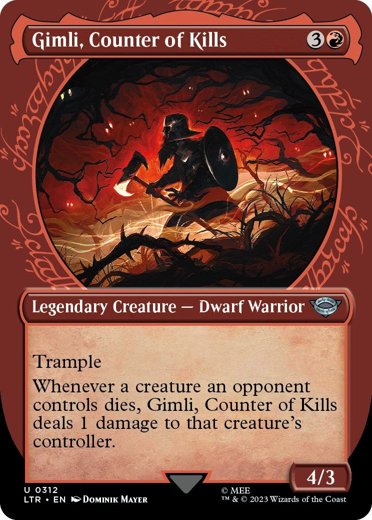Image for Gimli, Counter of Kills (Showcase) (312) - Magic: The Gathering