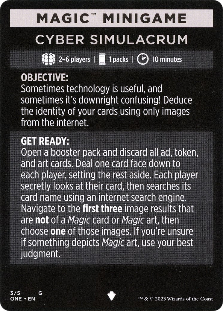 Image for Magic Minigame: Cyber Simulacrum (3) - Magic: The Gathering