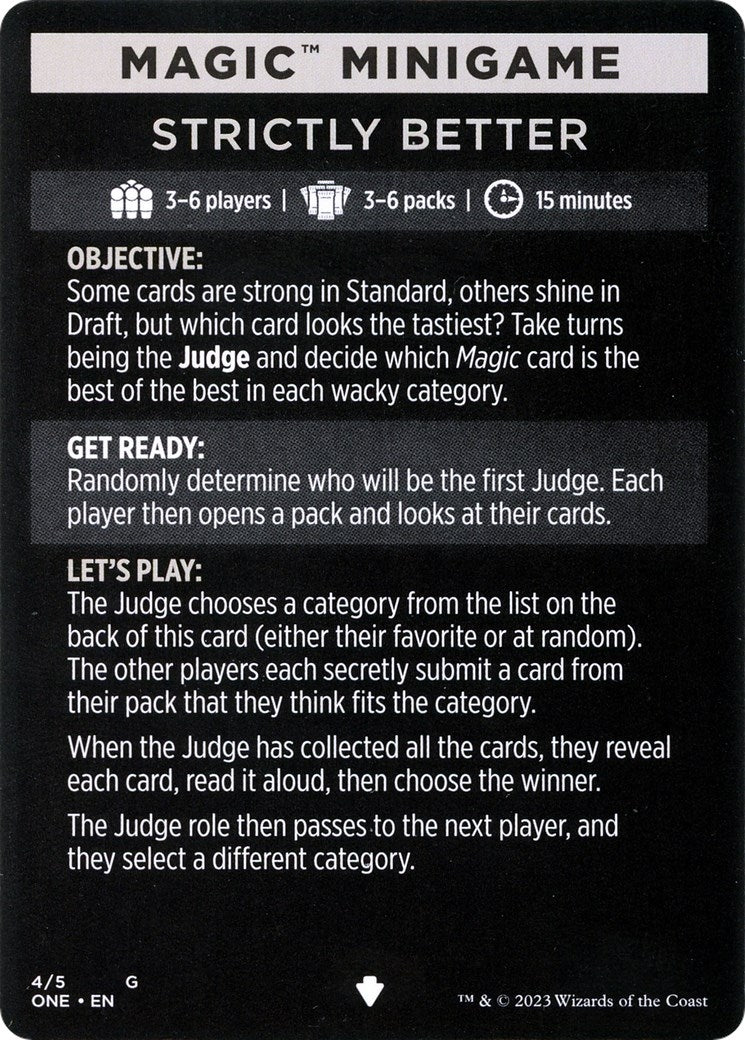 Image for Magic Minigame: Strictly Better (4) - Magic: The Gathering
