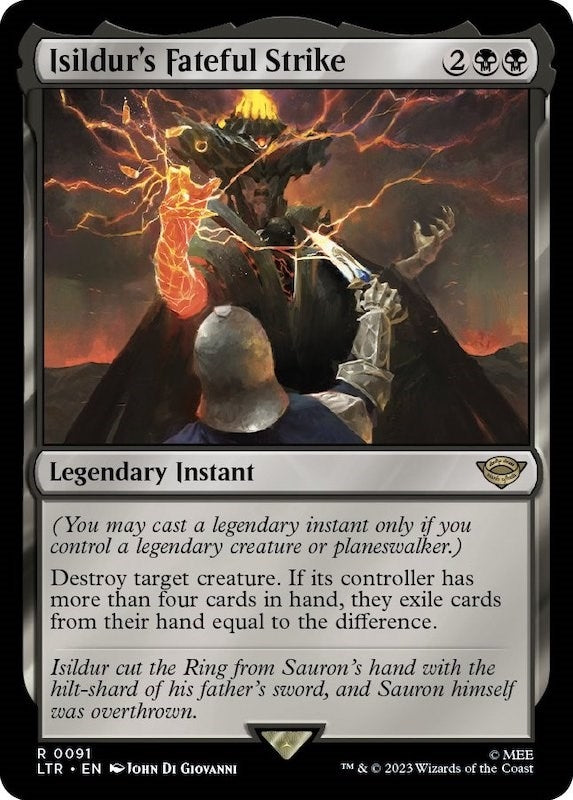 Image for Isildur's Fateful Strike (91) - Magic: The Gathering