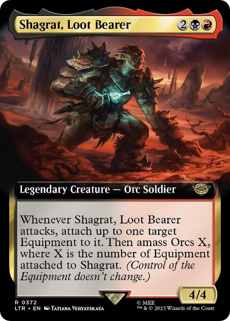 Image for Shagrat, Loot Bearer (Extended Art) (372) - Magic: The Gathering