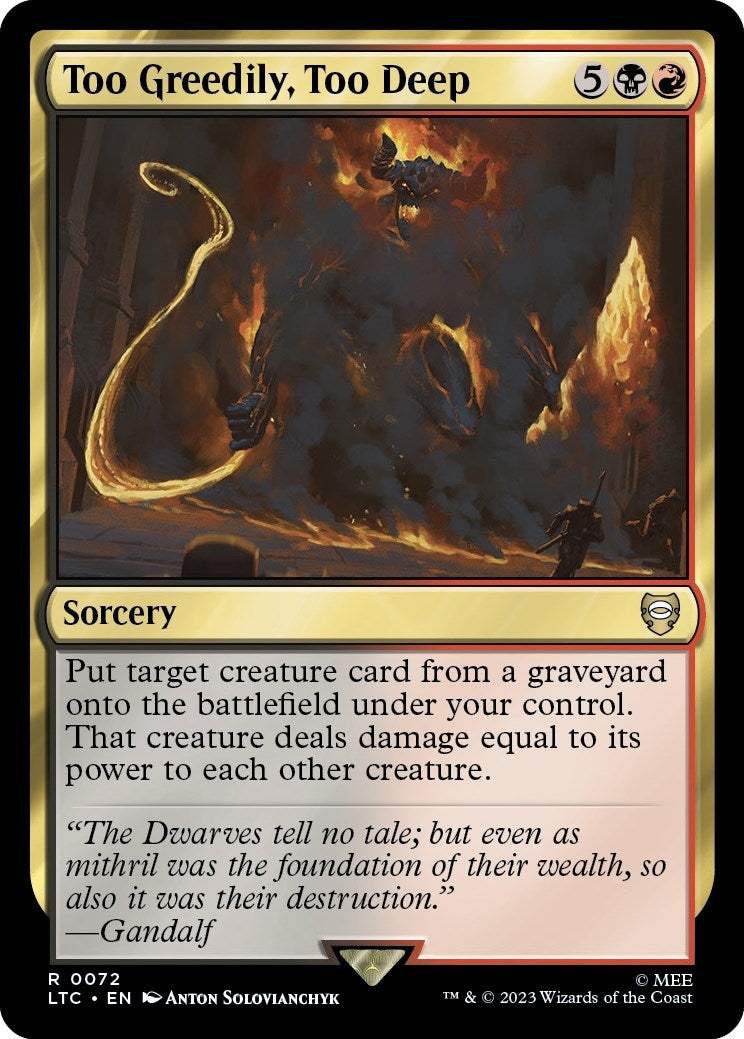 Image for Too Greedily, Too Deep (72) - Magic: The Gathering