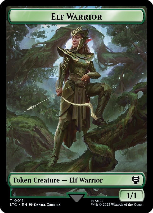 Image for Elf Warrior // Treasure Double-Sided Token (11 // 12) - Magic: The Gathering