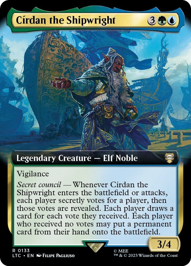 Image for Cirdan the Shipwright (Extended Art) (133) - Magic: The Gathering