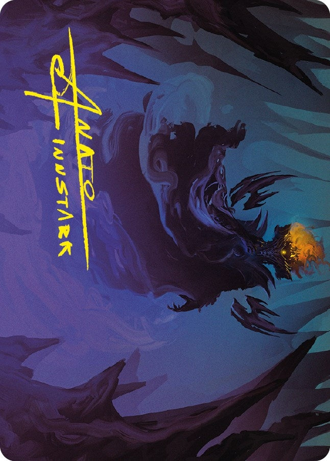 Image for Sauron, the Necromancer Art Card (Gold-Stamped Signature) (42) - Magic: The Gathering