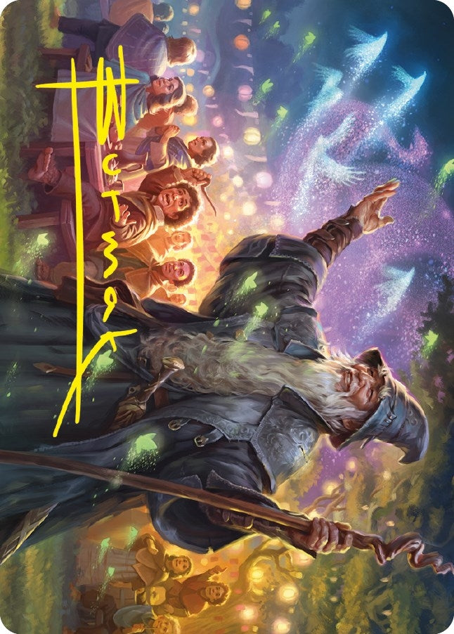 Image for Gandalf, Friend of the Shire Art Card (Gold-Stamped Signature) (5) (ASLTR) - Magic: The Gathering
