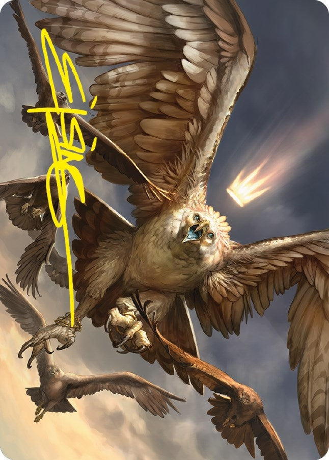 Image for Gwaihir, Greatest of the Eagles Art Card (Gold-Stamped Signature) (59) (ASLTR) - Magic: The Gathering