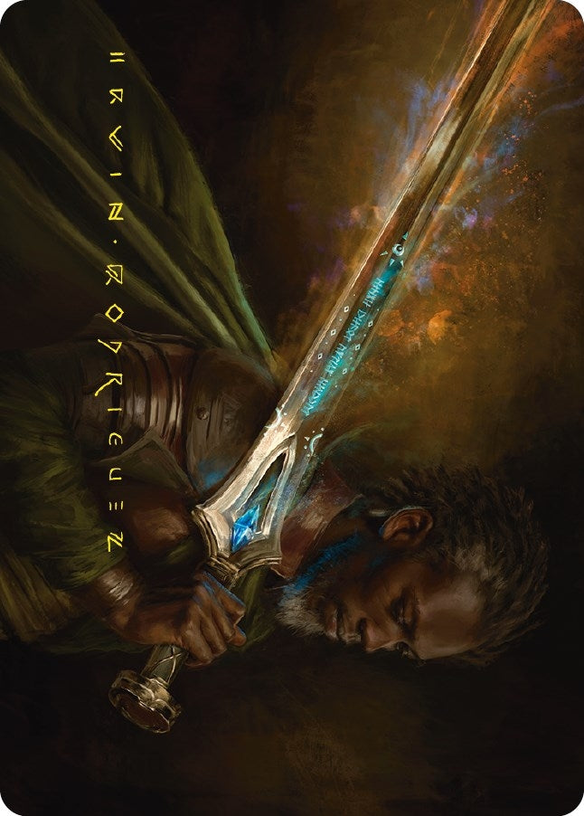 Image for Anduril, Flame of the West Art Card (Gold-Stamped Signature) (28) (ASLTR) - Magic: The Gathering