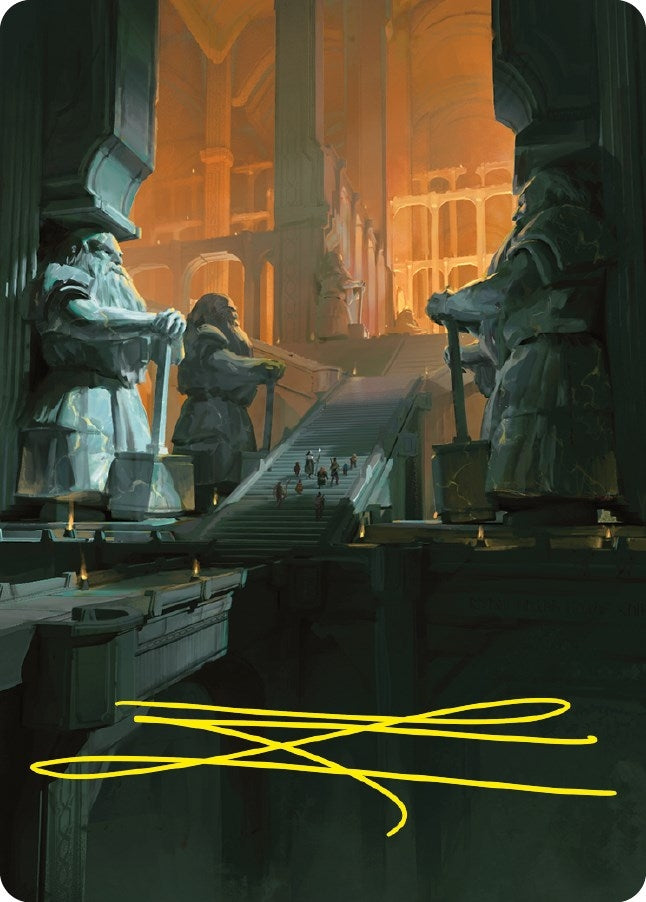 Image for Mines of Moria Art Card (Gold-Stamped Signature) (56) (ASLTR) - Magic: The Gathering