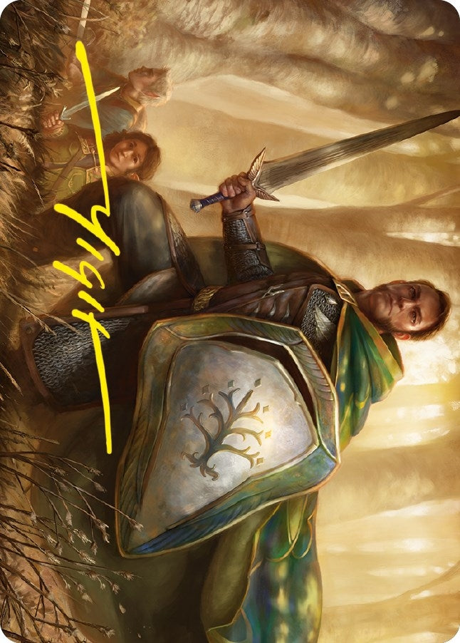 Image for Boromir, Warden of the Tower Art Card (Gold-Stamped Signature) (1) (ASLTR) - Magic: The Gathering