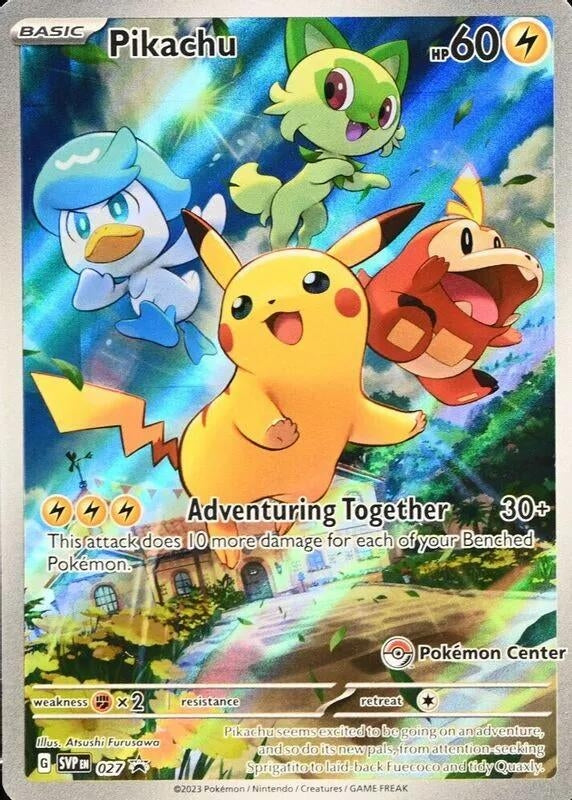 Image for Pikachu - 027 (Pokemon Center Exclusive) (027) (SVP) - Pokemon