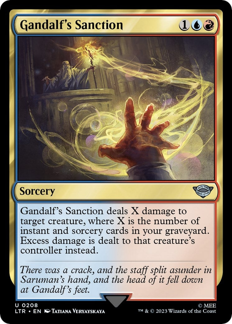 Image for Gandalf's Sanction (208) - Magic: The Gathering
