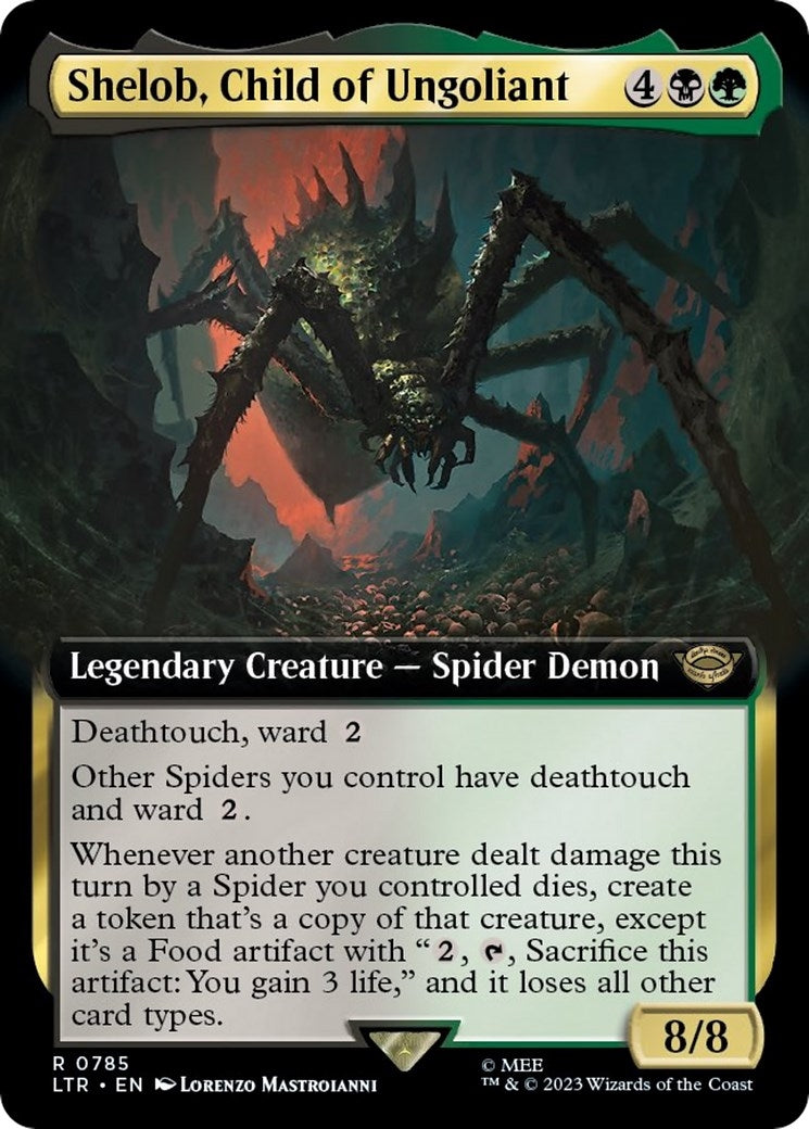 Image for Shelob, Child of Ungoliant (Extended Art) (Surge Foil) (785) - Magic: The Gathering