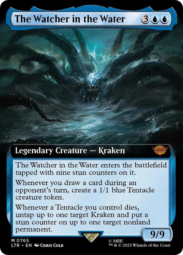 Image for The Watcher in the Water (Extended Art) (Surge Foil) (765) - Magic: The Gathering