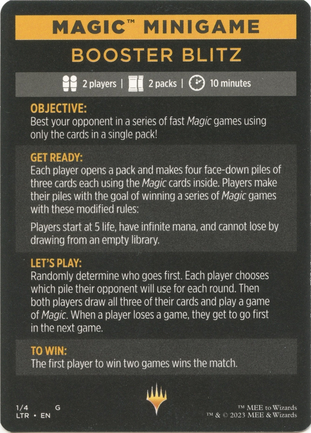 Image for Magic Minigame: Booster Blitz (1) - Magic: The Gathering