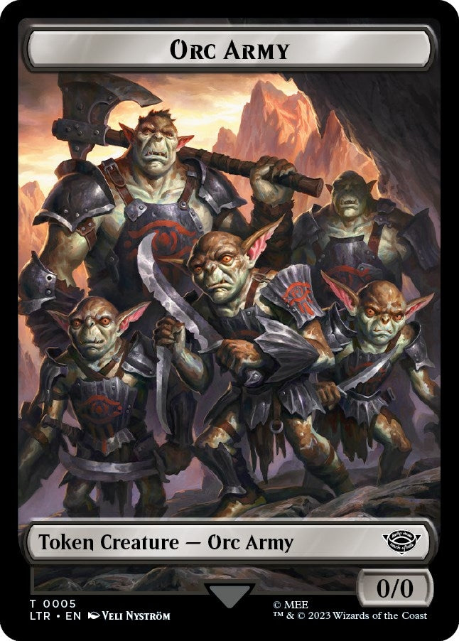 Image for Orc Army (0005) // Food (0011) Double-Sided Token (5 // 11) - Magic: The Gathering