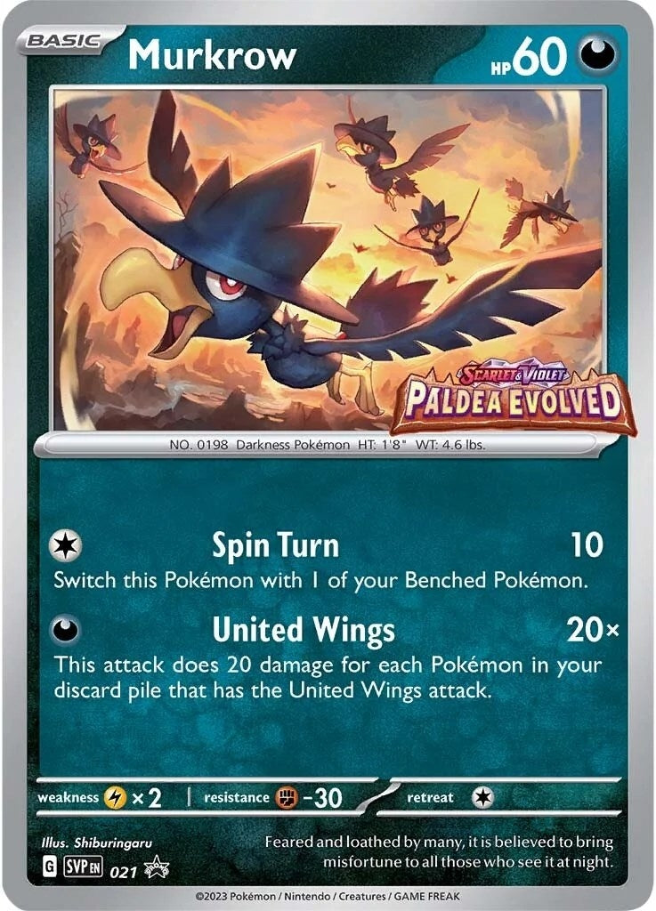 Image for Murkrow - 021 (Prerelease) (021) (SVP) - Pokemon