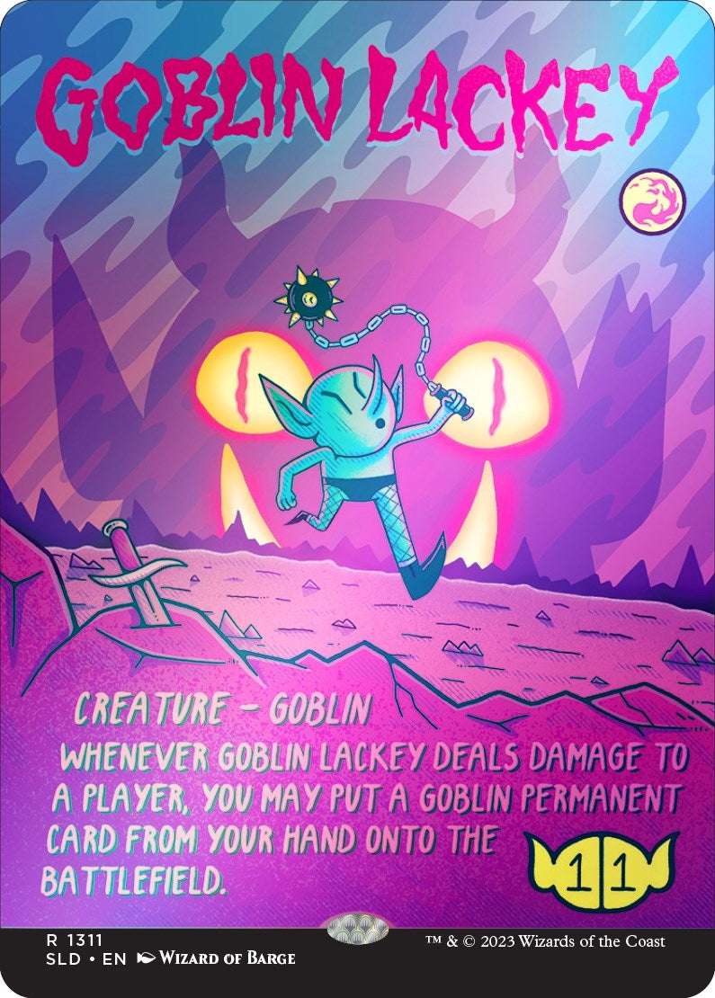 Image for Goblin Lackey (1311) (Rainbow Foil) (1311) - Magic: The Gathering