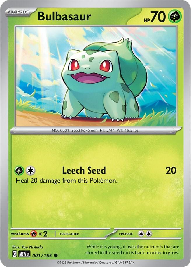 Image for Bulbasaur (001/165) (MEW) - Pokemon
