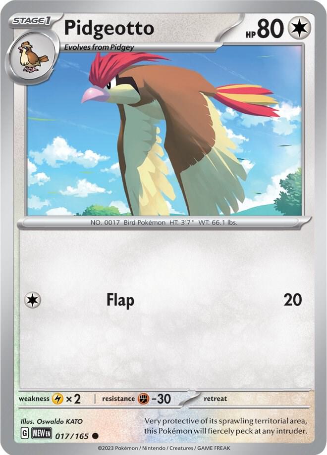 Image for Pidgeotto (017/165) (MEW) - Pokemon