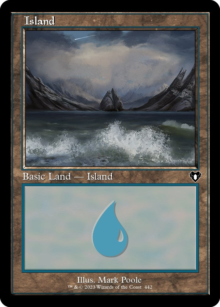 Image for Island (442) (Retro Frame) (442) - Magic: The Gathering