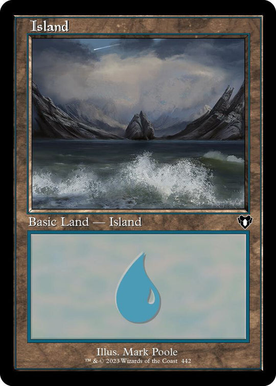 Image for Island (442) (Retro Frame) (442) - Magic: The Gathering