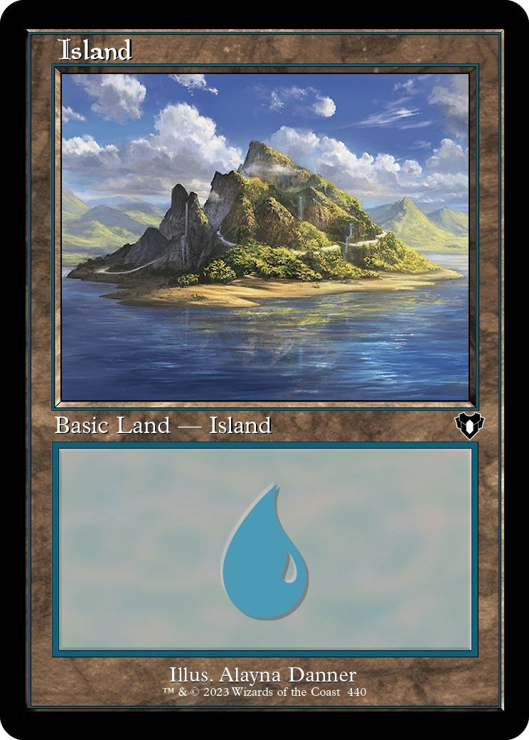 Image for Island (440) (Retro Frame) (440) - Magic: The Gathering