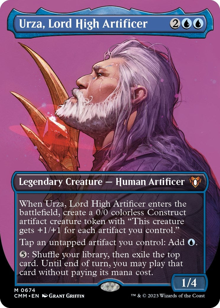 Image for Urza, Lord High Artificer (Borderless) (674) - Magic: The Gathering