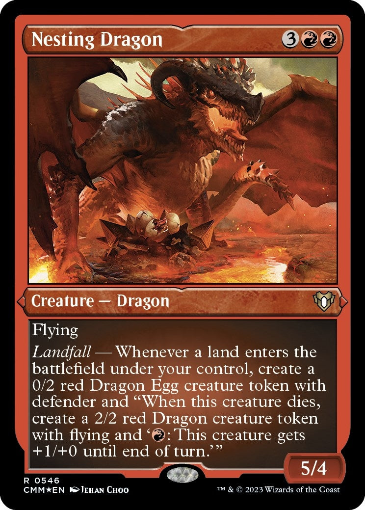 Image for Nesting Dragon (Foil Etched) (546) - Magic: The Gathering