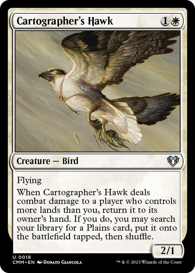 Image for Cartographer's Hawk (18) - Magic: The Gathering
