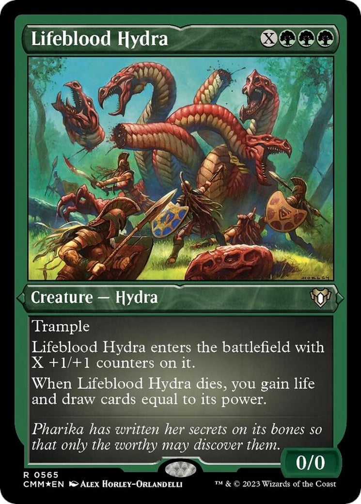 Image for Lifeblood Hydra (Foil Etched) (565) - Magic: The Gathering