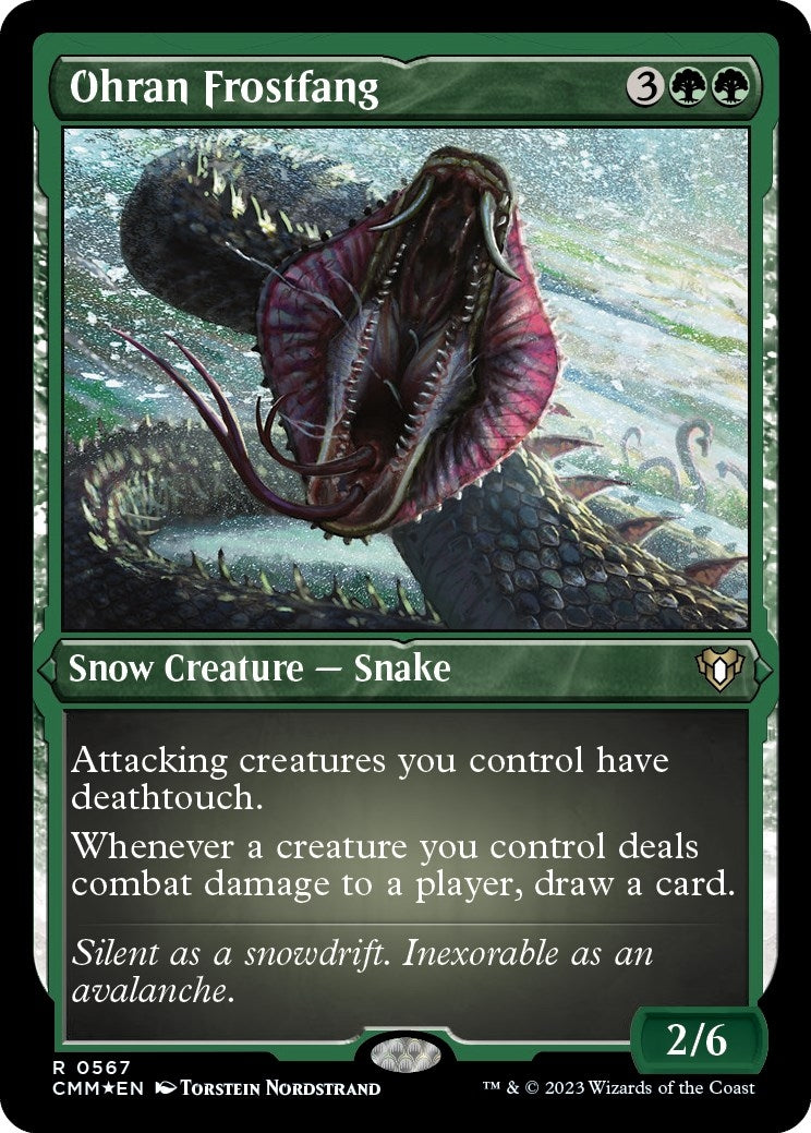 Image for Ohran Frostfang (Foil Etched) (567) - Magic: The Gathering