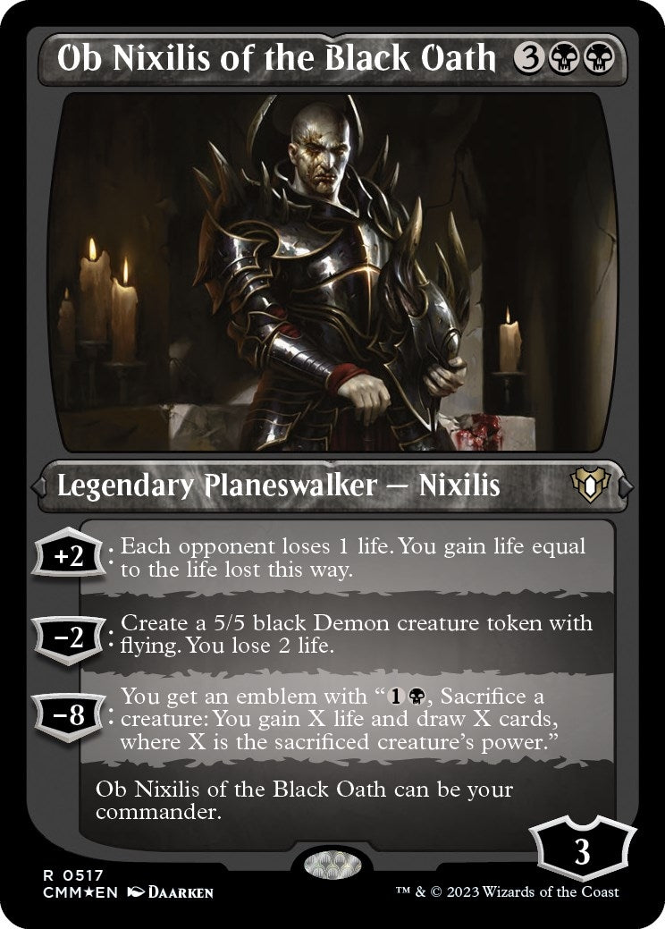 Image for Ob Nixilis of the Black Oath (Foil Etched) (517) - Magic: The Gathering