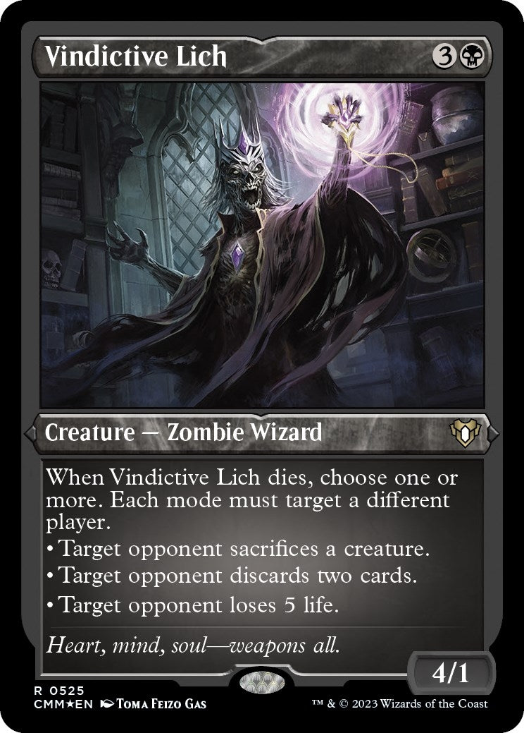 Image for Vindictive Lich (Foil Etched) (525) - Magic: The Gathering