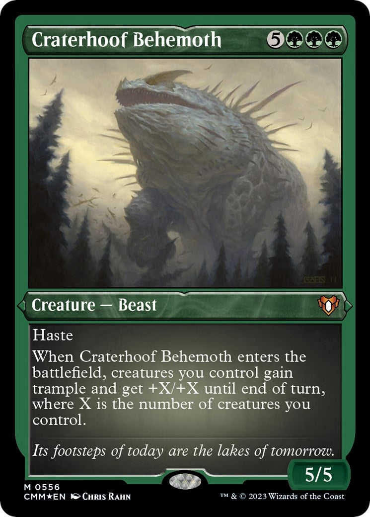 Image for Craterhoof Behemoth (Foil Etched) (556) - Magic: The Gathering