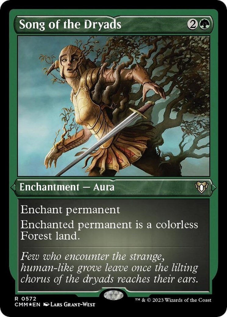 Image for Song of the Dryads (Foil Etched) (572) - Magic: The Gathering