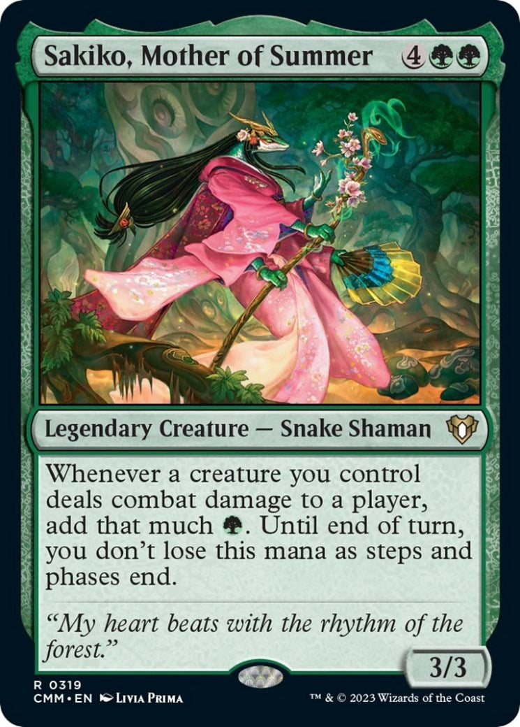 Image for Sakiko, Mother of Summer (319) (CMM) - Magic: The Gathering