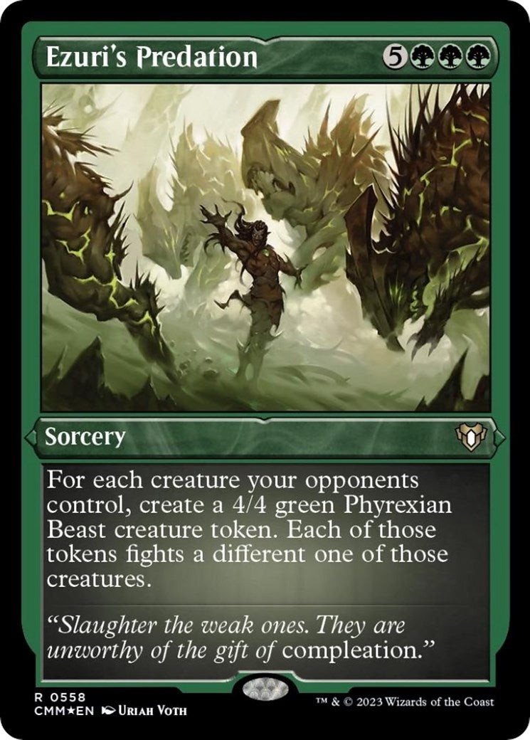 Image for Ezuri's Predation (Foil Etched) (558) - Magic: The Gathering
