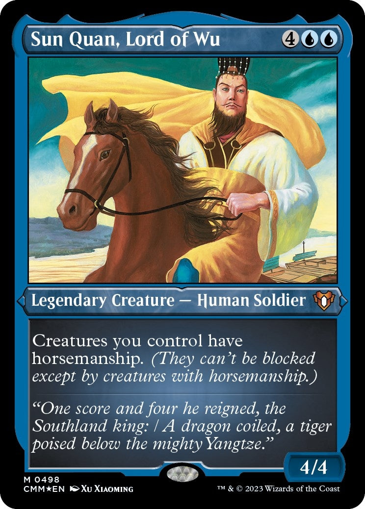 Image for Sun Quan, Lord of Wu (Foil Etched) (498) - Magic: The Gathering