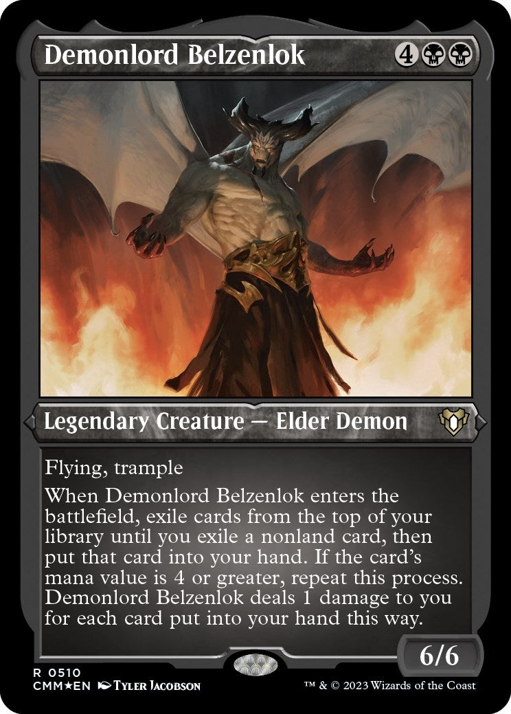 Image for Demonlord Belzenlok (Foil Etched) (510) - Magic: The Gathering
