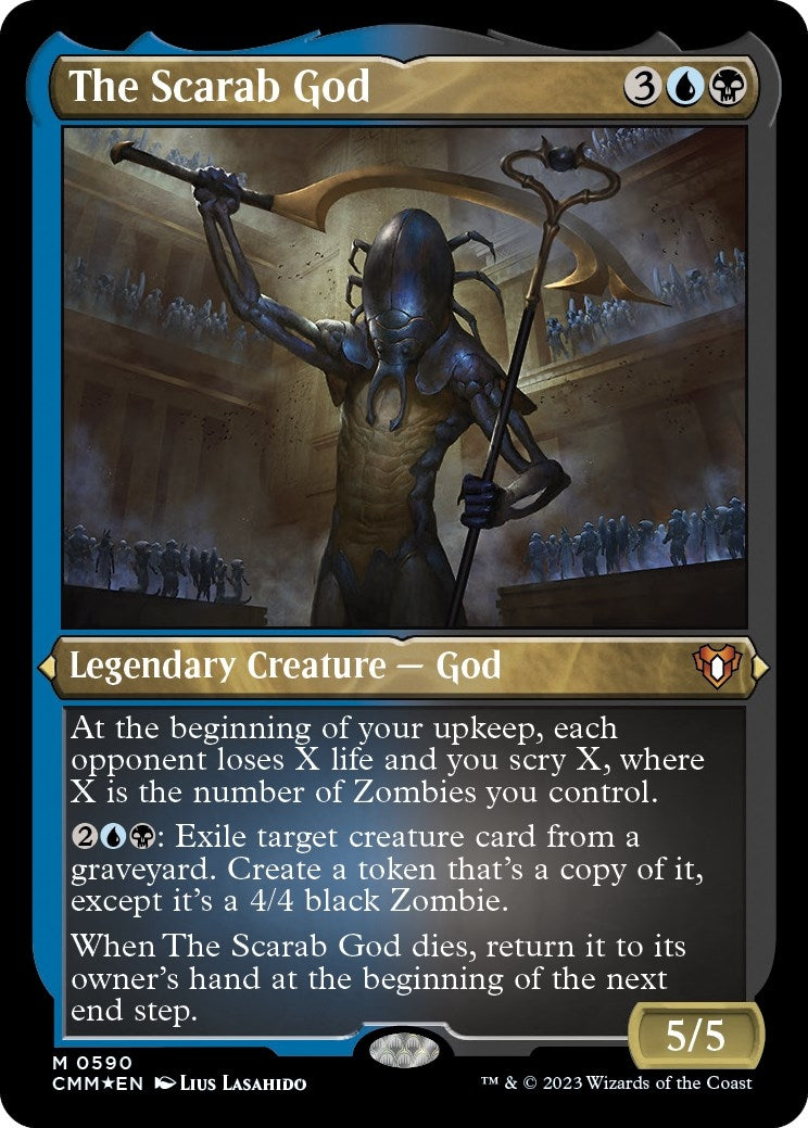 Image for The Scarab God (Foil Etched) (590) - Magic: The Gathering