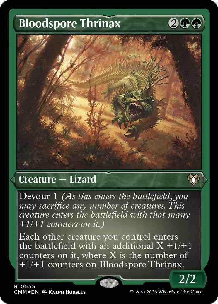 Image for Bloodspore Thrinax (Foil Etched) (555) - Magic: The Gathering