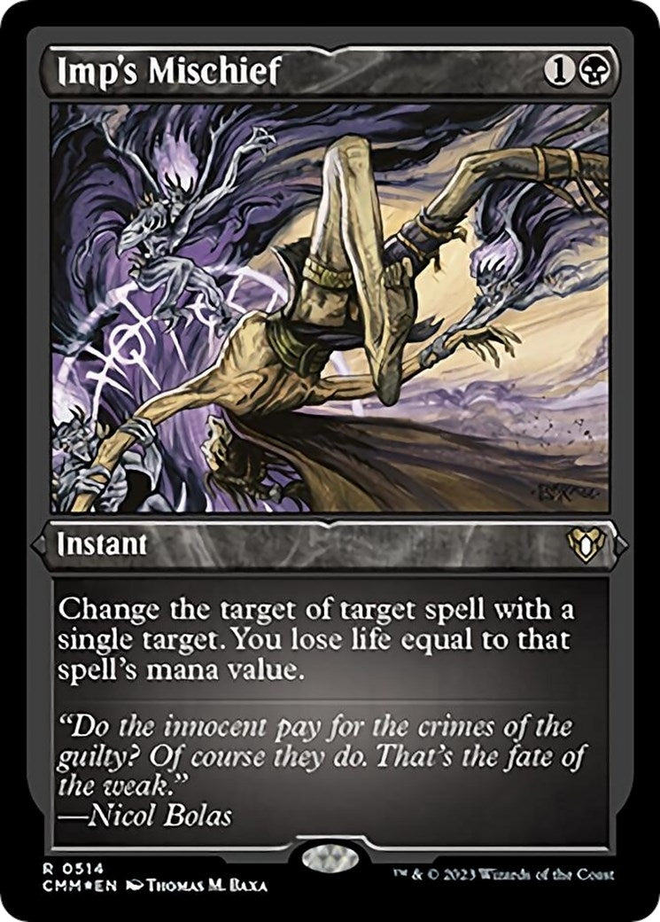 Image for Imp's Mischief (Foil Etched) (514) - Magic: The Gathering