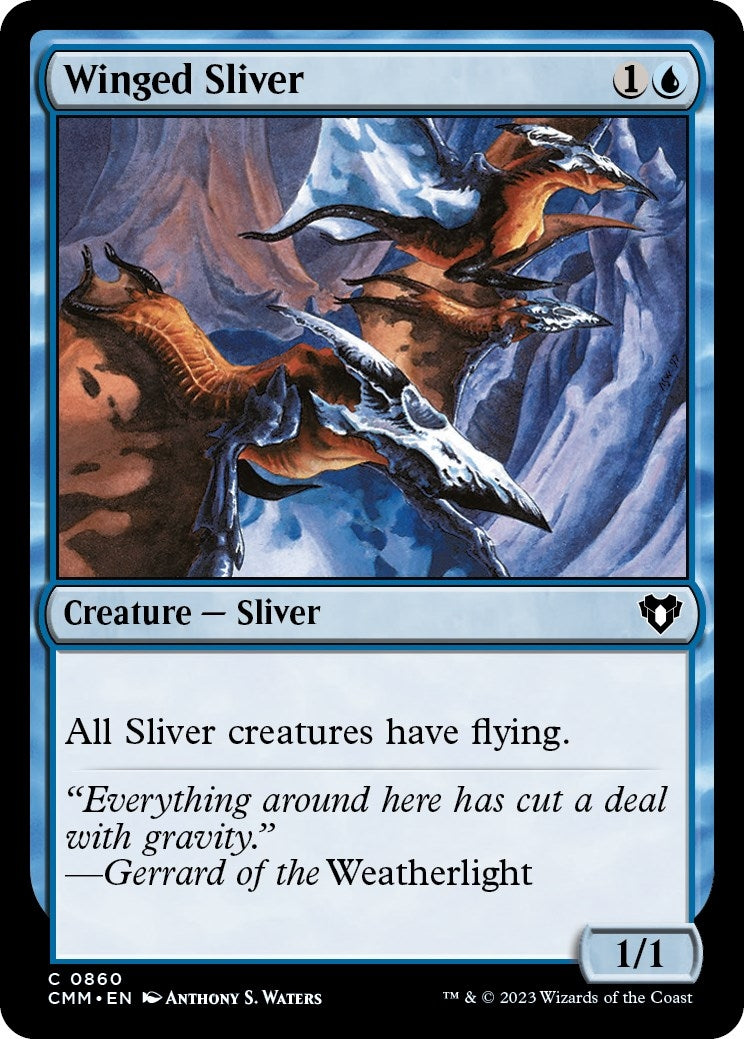 Image for Winged Sliver (860) - Magic: The Gathering