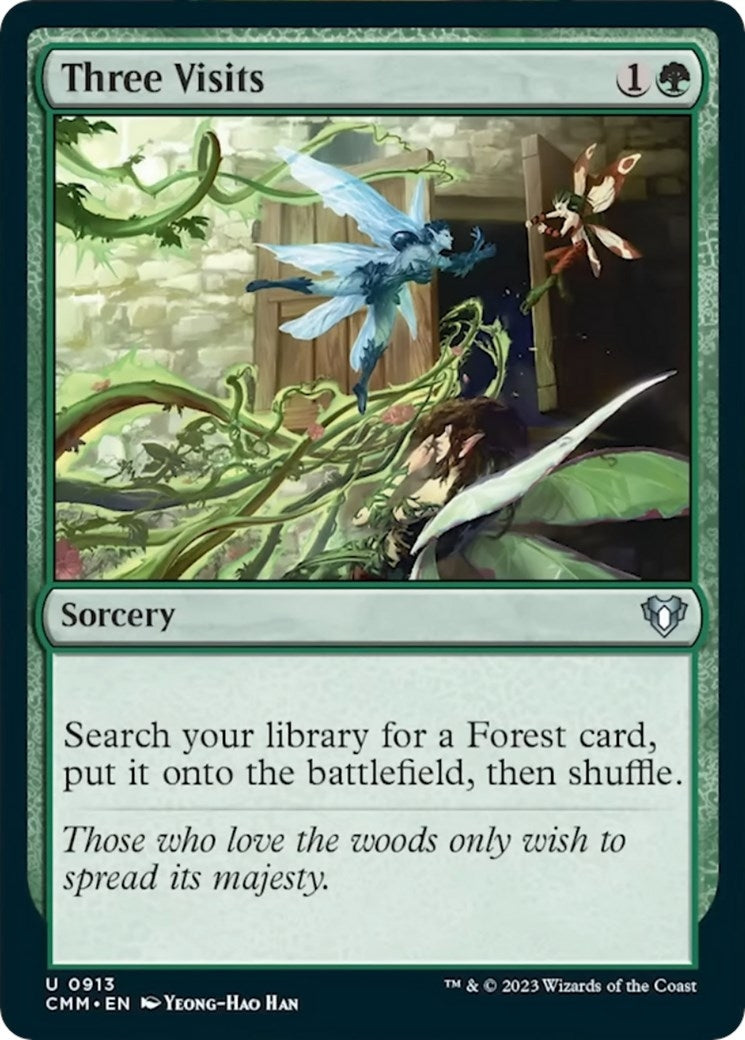 Image for Three Visits (913) - Magic: The Gathering