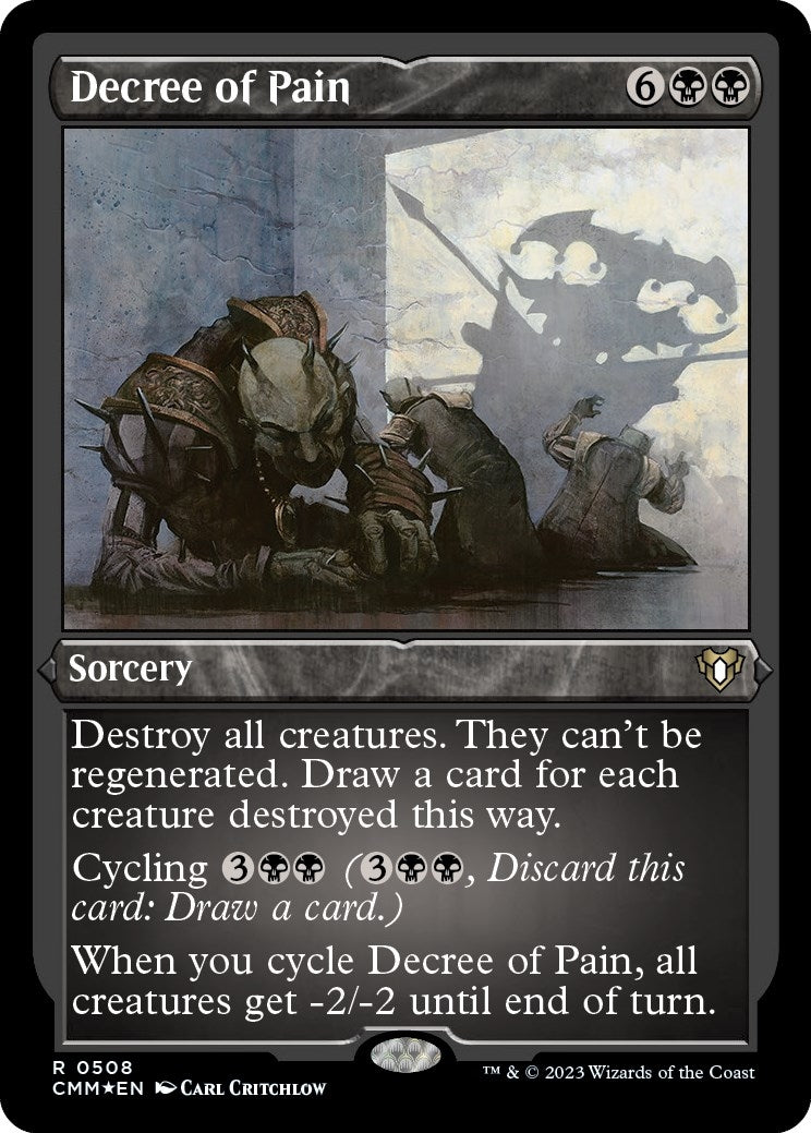 Image for Decree of Pain (Foil Etched) (508) - Magic: The Gathering
