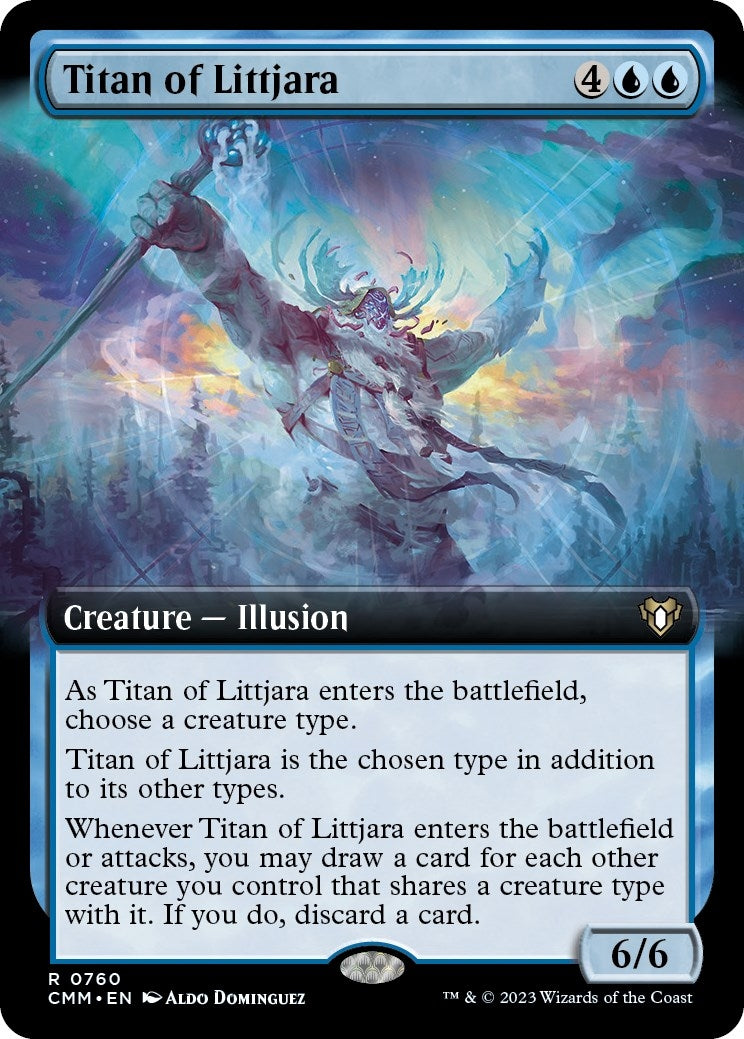 Image for Titan of Littjara (Extended Art) (760) - Magic: The Gathering