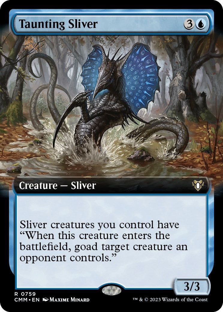Image for Taunting Sliver (Extended Art) (759) - Magic: The Gathering
